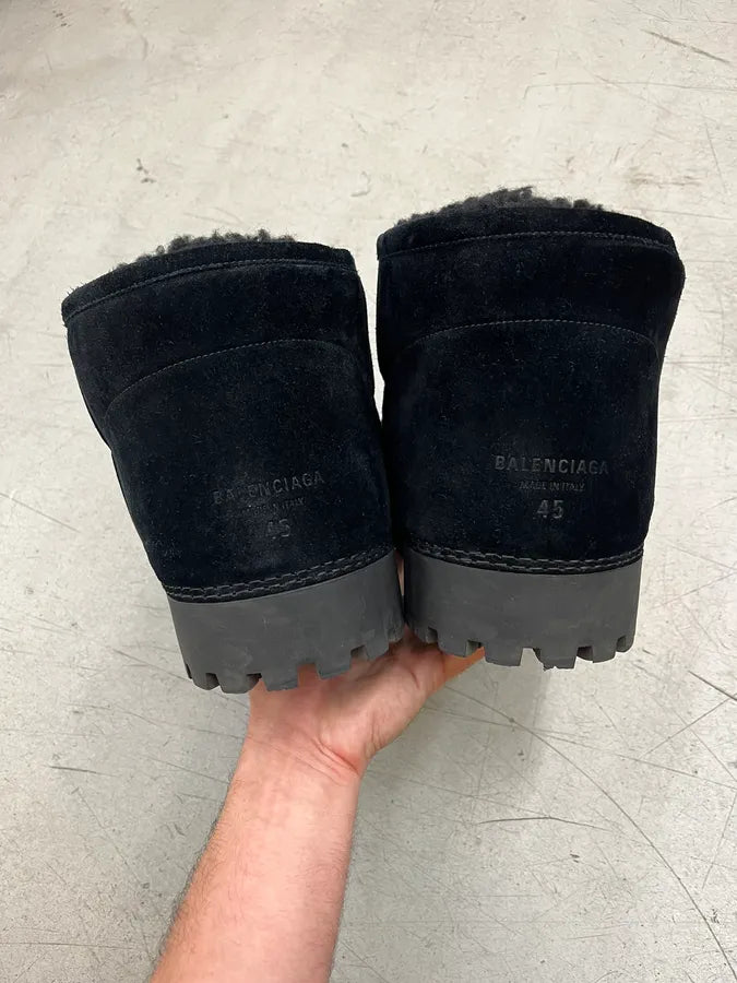 Balenciaga Alaska Black Leather Boots FxySKKO 4