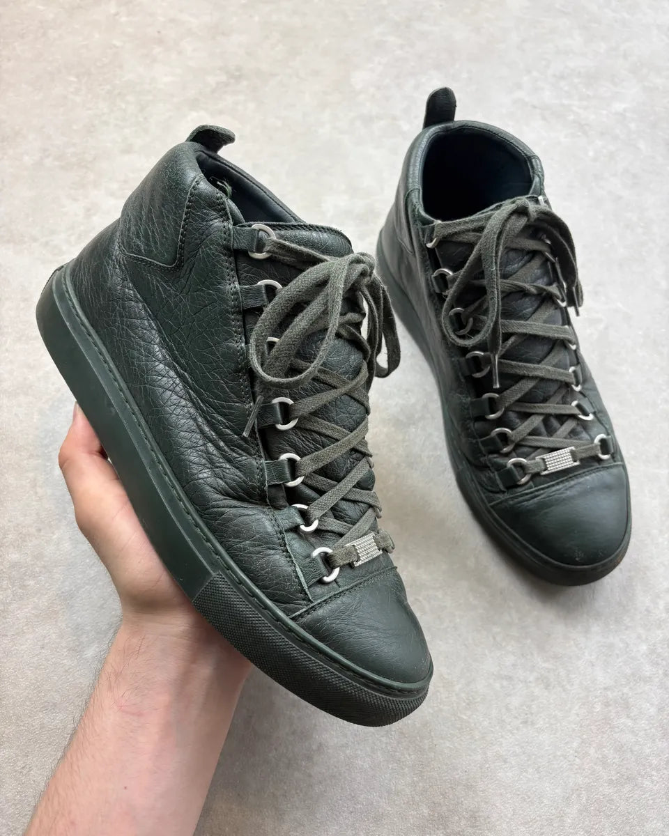 Balenciaga Arena Green High Top Sneakers vjjNgSo 0