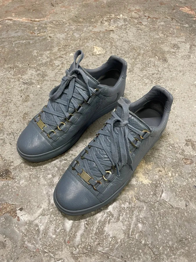 Balenciaga Arena Baby Blue Low Leather Shoes hcjDyLV 2