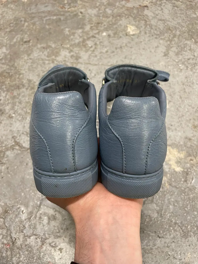 Balenciaga Arena Baby Blue Low Leather Shoes hcjDyLV 6