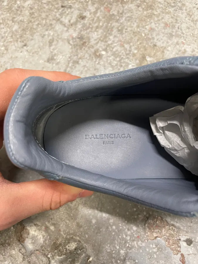 Balenciaga Arena Baby Blue Low Leather Shoes hcjDyLV 8