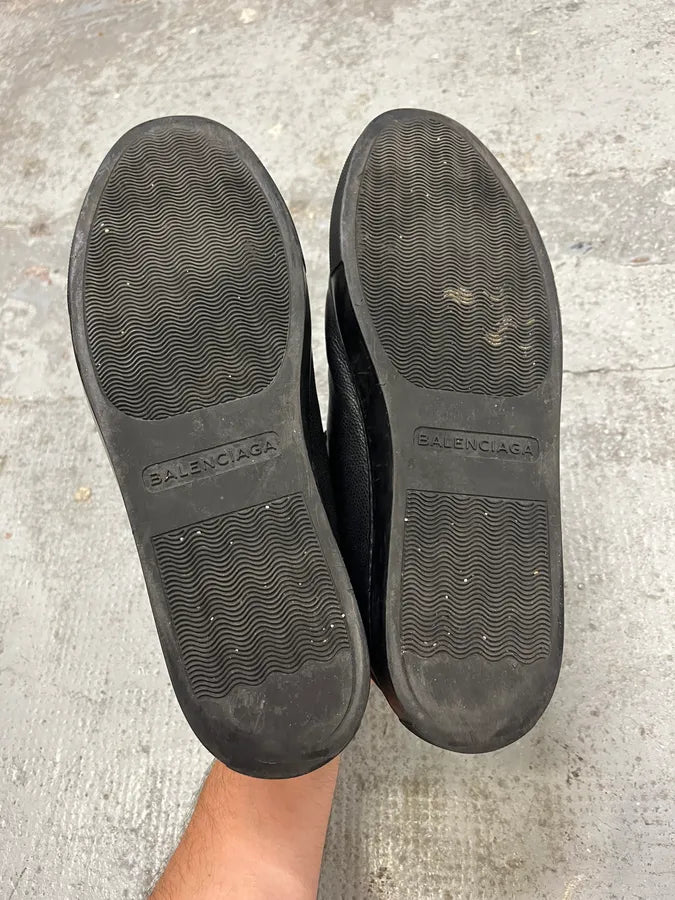 Balenciaga Arena Black Grain Leather High Sneakers ubLWaEr 7