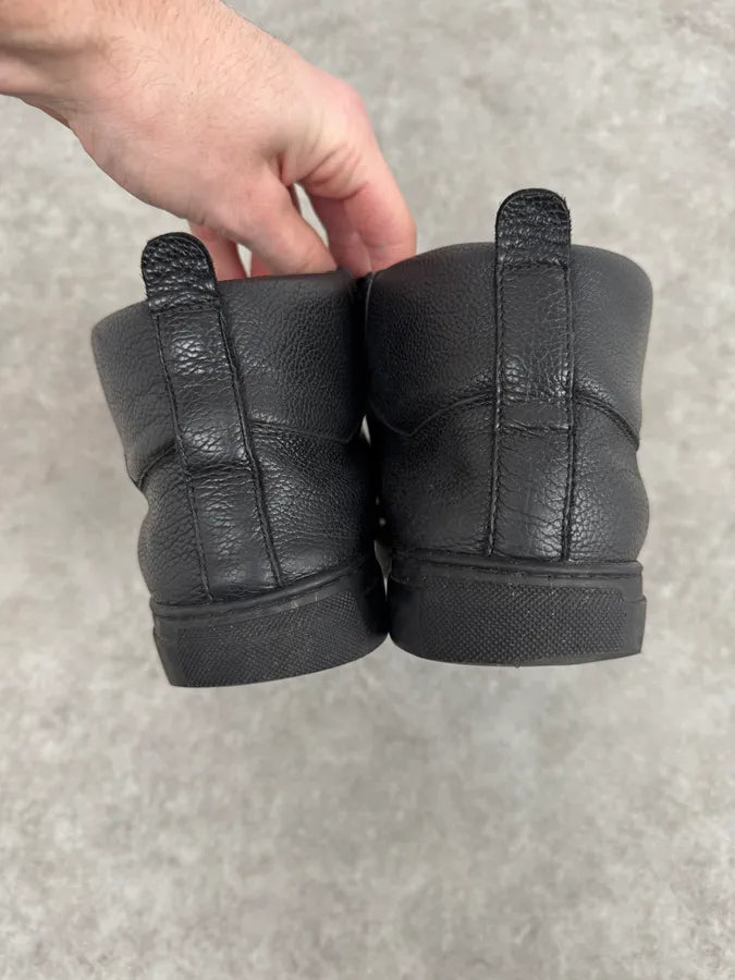 Balenciaga Arena Black Grained Leather High Sneakers TQJFHfs 3