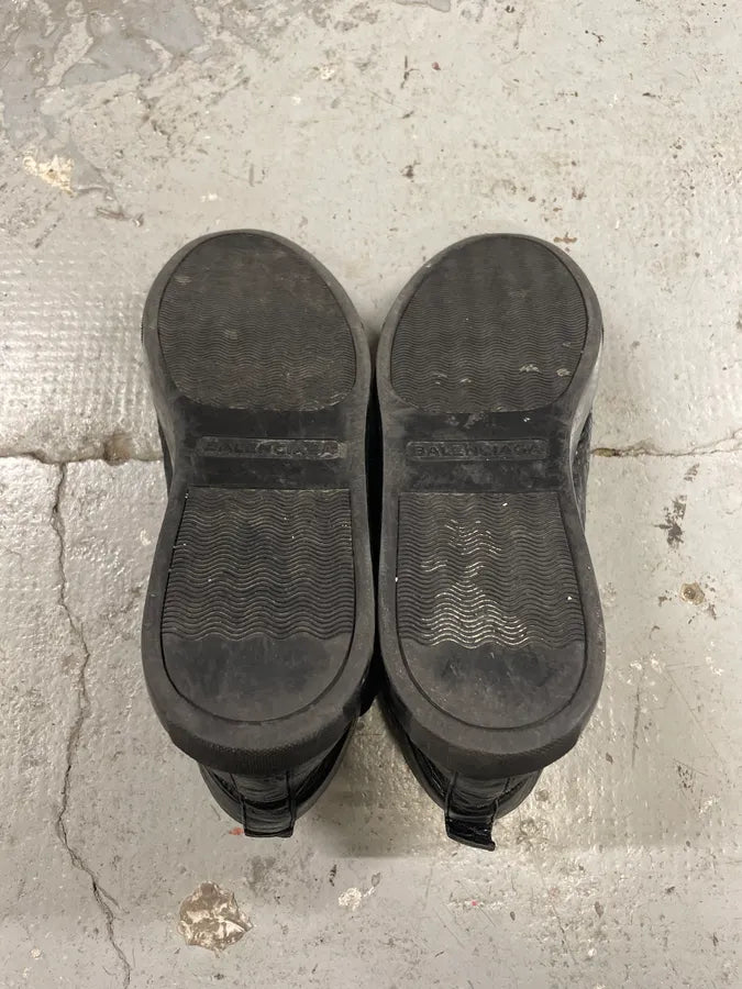 Balenciaga Arena Black High Leather Shoes (42.5eu/us9) bNAFplj 7
