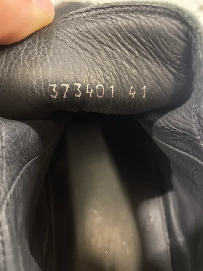 Balenciaga Arena Black High Leather Shoes (42.5eu/us9) bNAFplj 8
