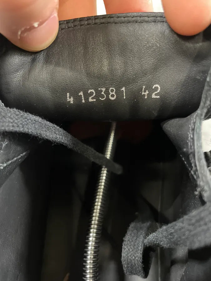 Balenciaga Arena Black High Leather Shoes (43.5eu/us9.5) 8