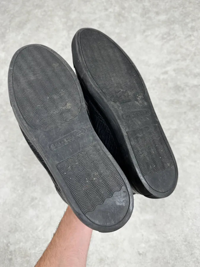 Balenciaga Arena Black High Leather Sneakers kYpbhjV 3