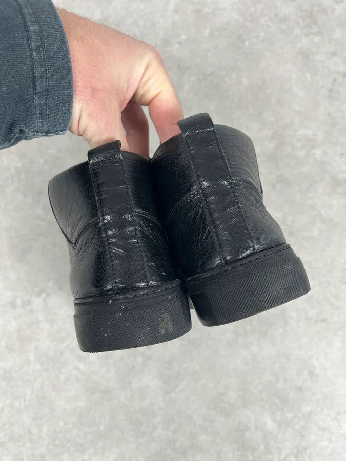Balenciaga Arena Black High Leather Sneakers WbpsJDw 6