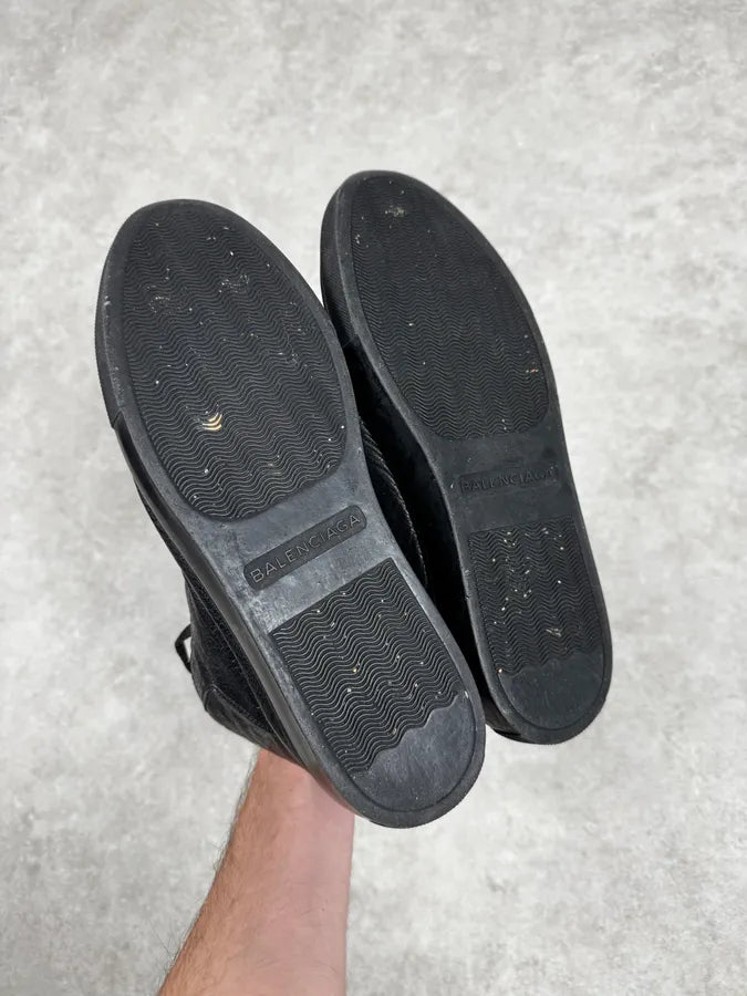 Balenciaga Arena Black High Leather Sneakers IVEAoww 4