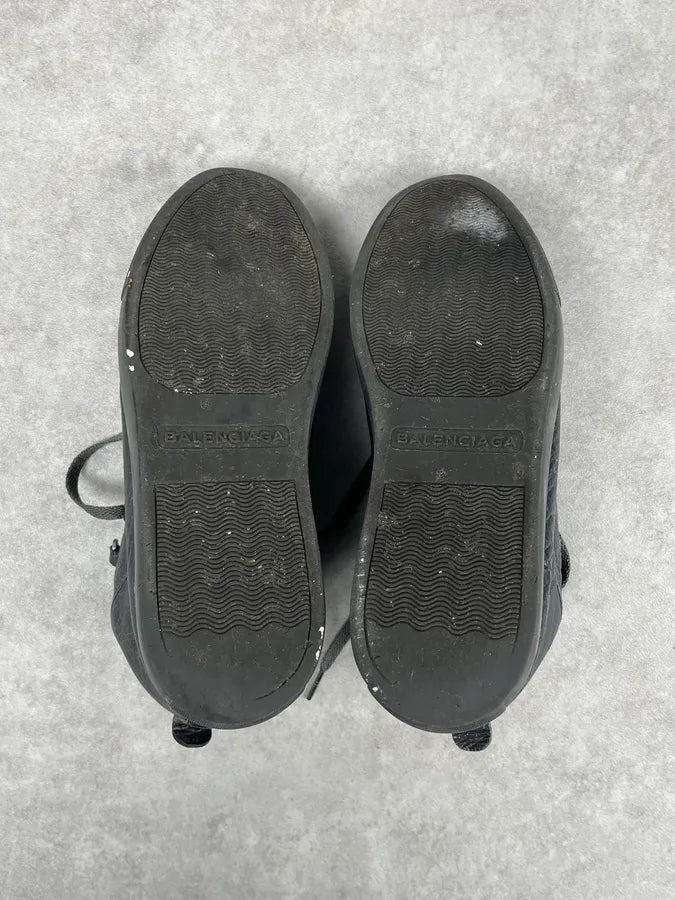 Balenciaga Arena Black High Leather Sneakers WbpsJDw 5