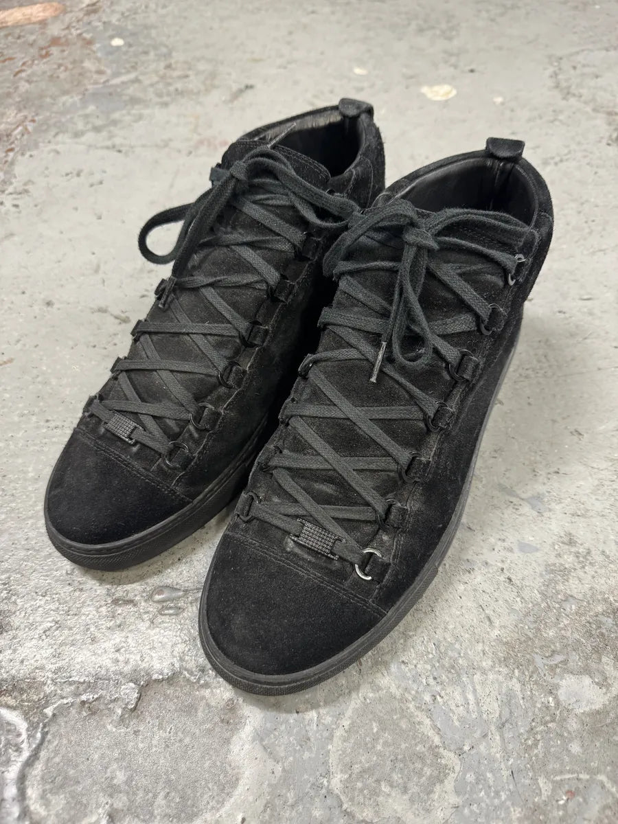 Balenciaga Arena Black High Suede Leather LmbtgMX 4