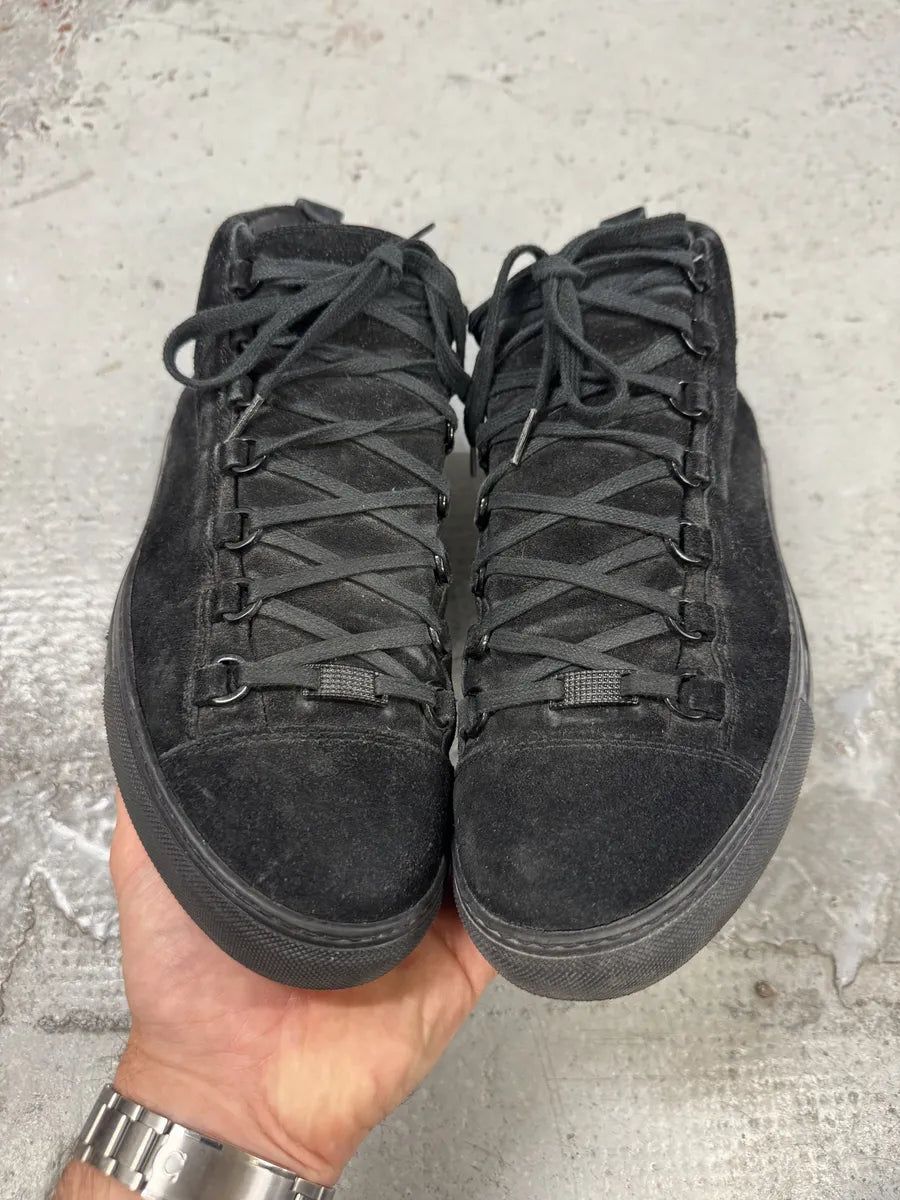 Balenciaga Arena Black High Suede Leather LmbtgMX 5