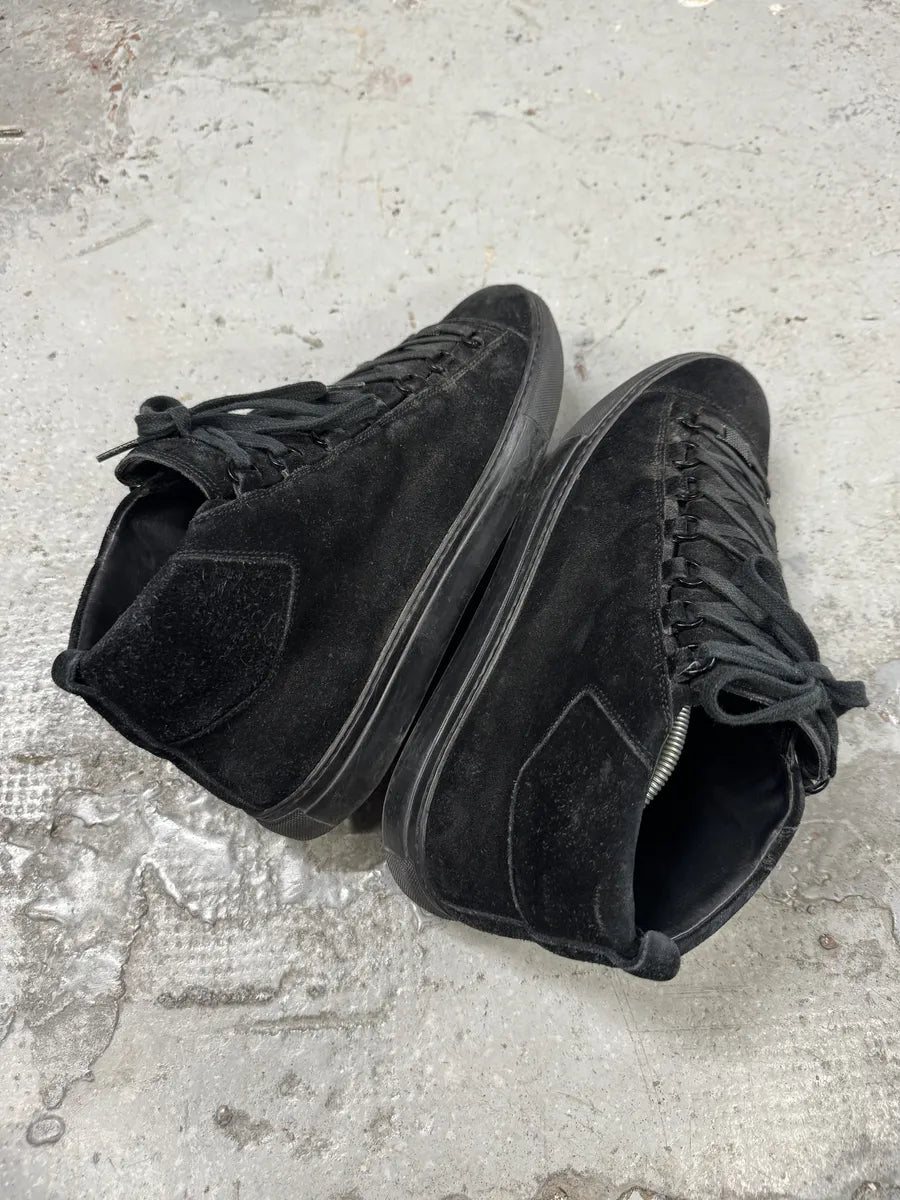 Balenciaga Arena Black High Suede Leather LmbtgMX 6