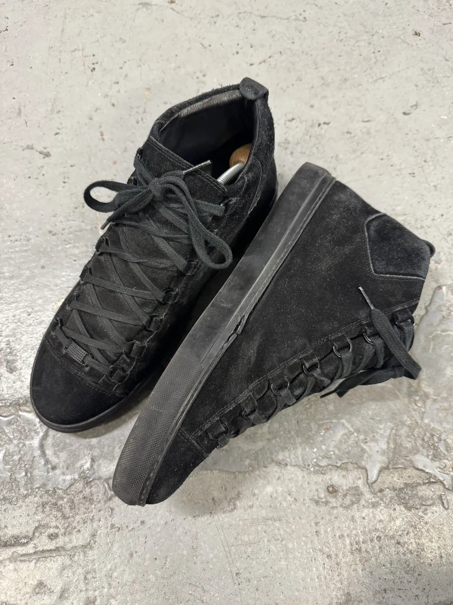Balenciaga Arena Black High Suede Leather LmbtgMX 9