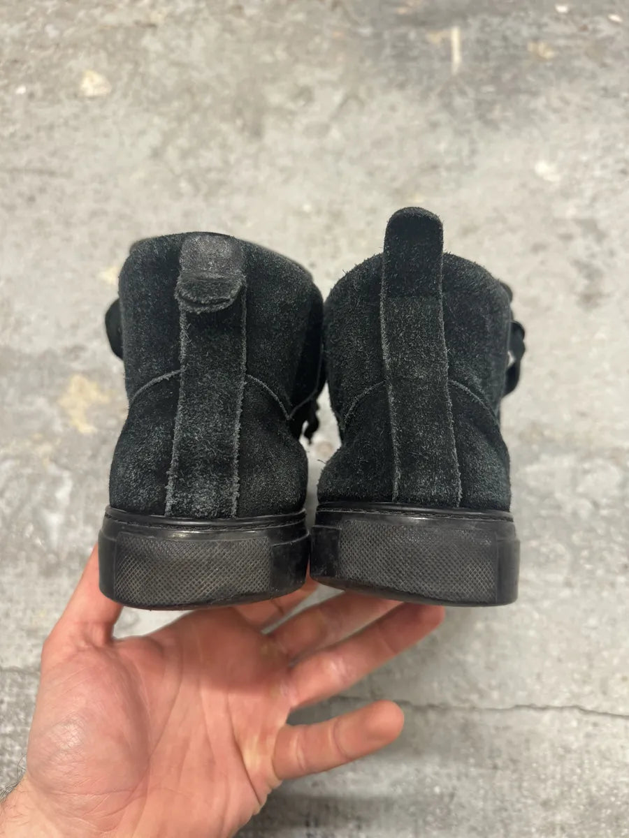 Balenciaga Arena Black High Suede Leather Shoes (42.5eu/us9) 2
