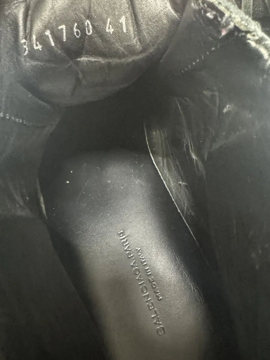 Balenciaga Arena Black High Suede Leather Shoes (42.5eu/us9) 8