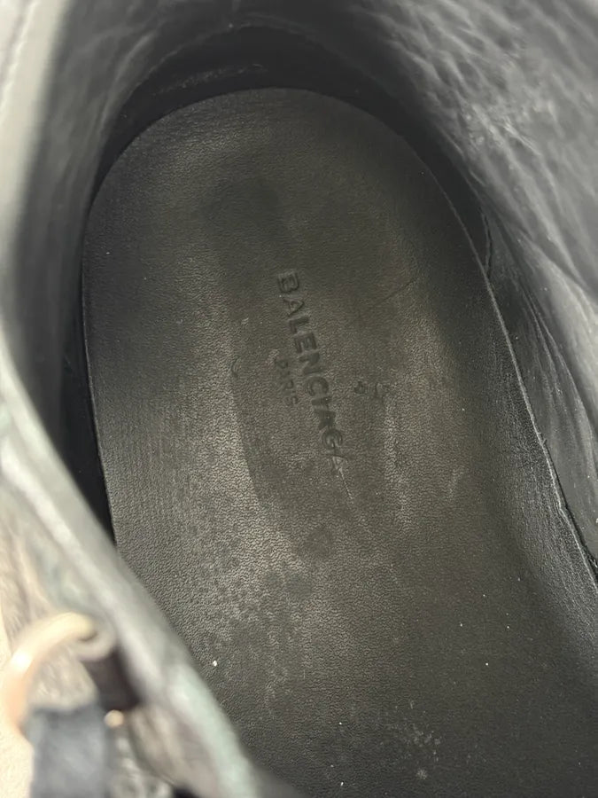 Balenciaga Arena Black High Leather Sneakers UfhovZO 11
