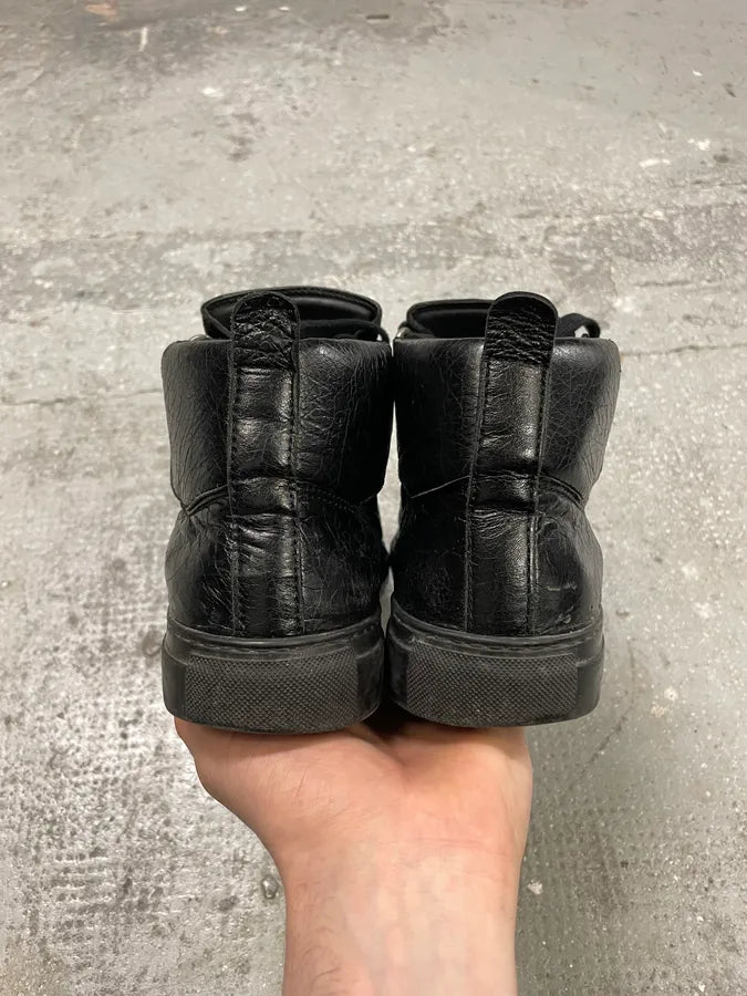 Balenciaga Arena Black Leather High Shoes (41.5eu/us8) 7