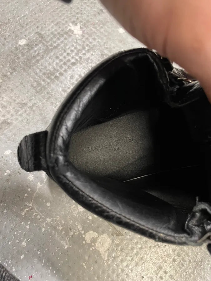 Balenciaga Arena Black Leather High Shoes (42.5eu/us9) 9