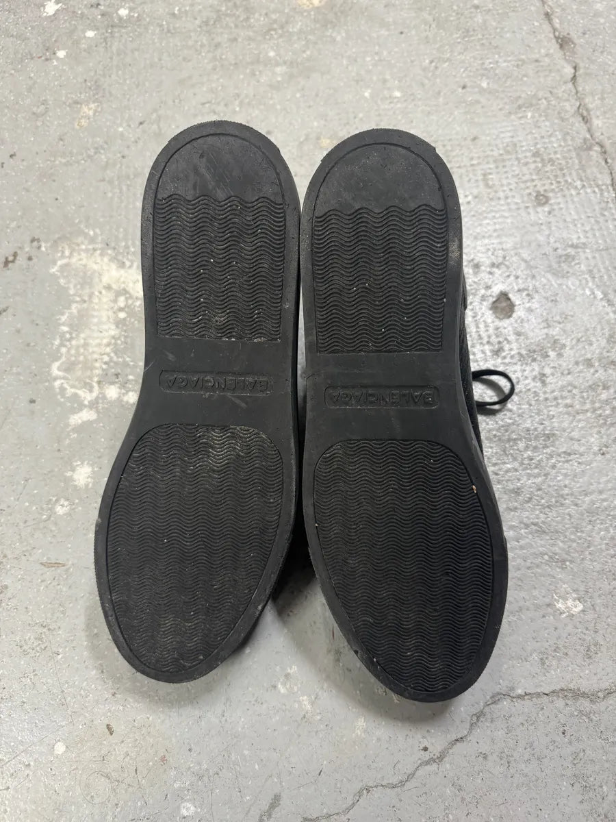 Balenciaga Arena Black Leather High Shoes (42eu/us8.5) 5