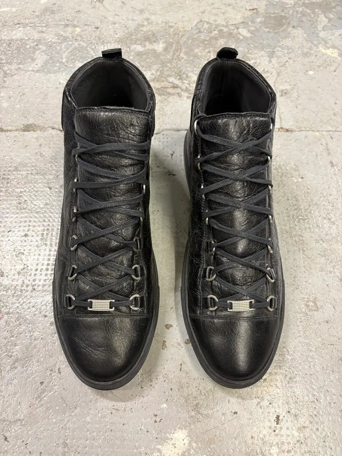 Balenciaga Arena Black Leather High Sneakers (48.5eu/us14) nejWyYD 1