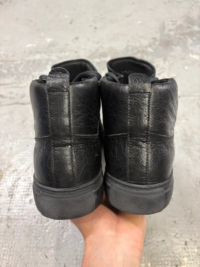 Balenciaga Arena Black Leather High Sneakers (48.5eu/us14) nejWyYD 6
