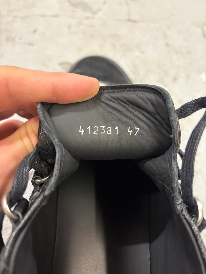 Balenciaga Arena Black Leather High Sneakers (48.5eu/us14) nejWyYD 8