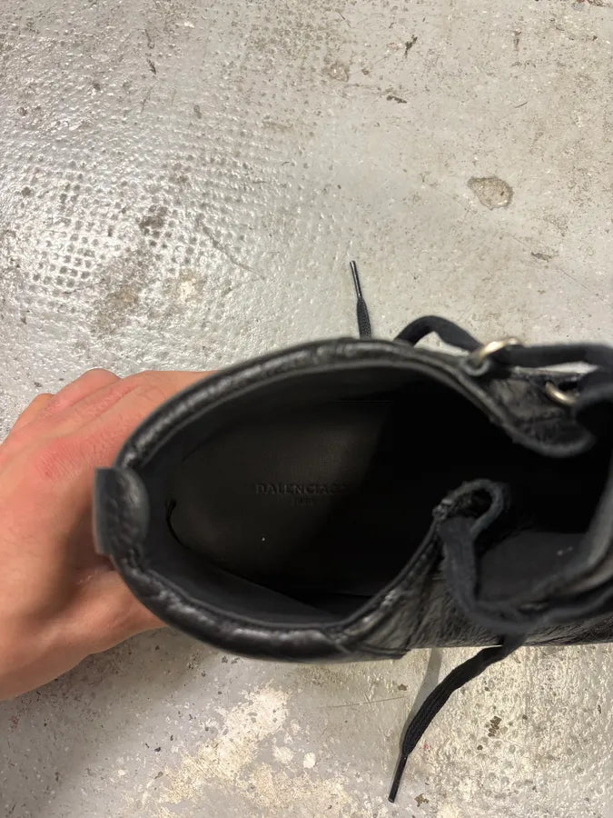 Balenciaga Arena Black Leather High Sneakers (48.5eu/us14) nejWyYD 9