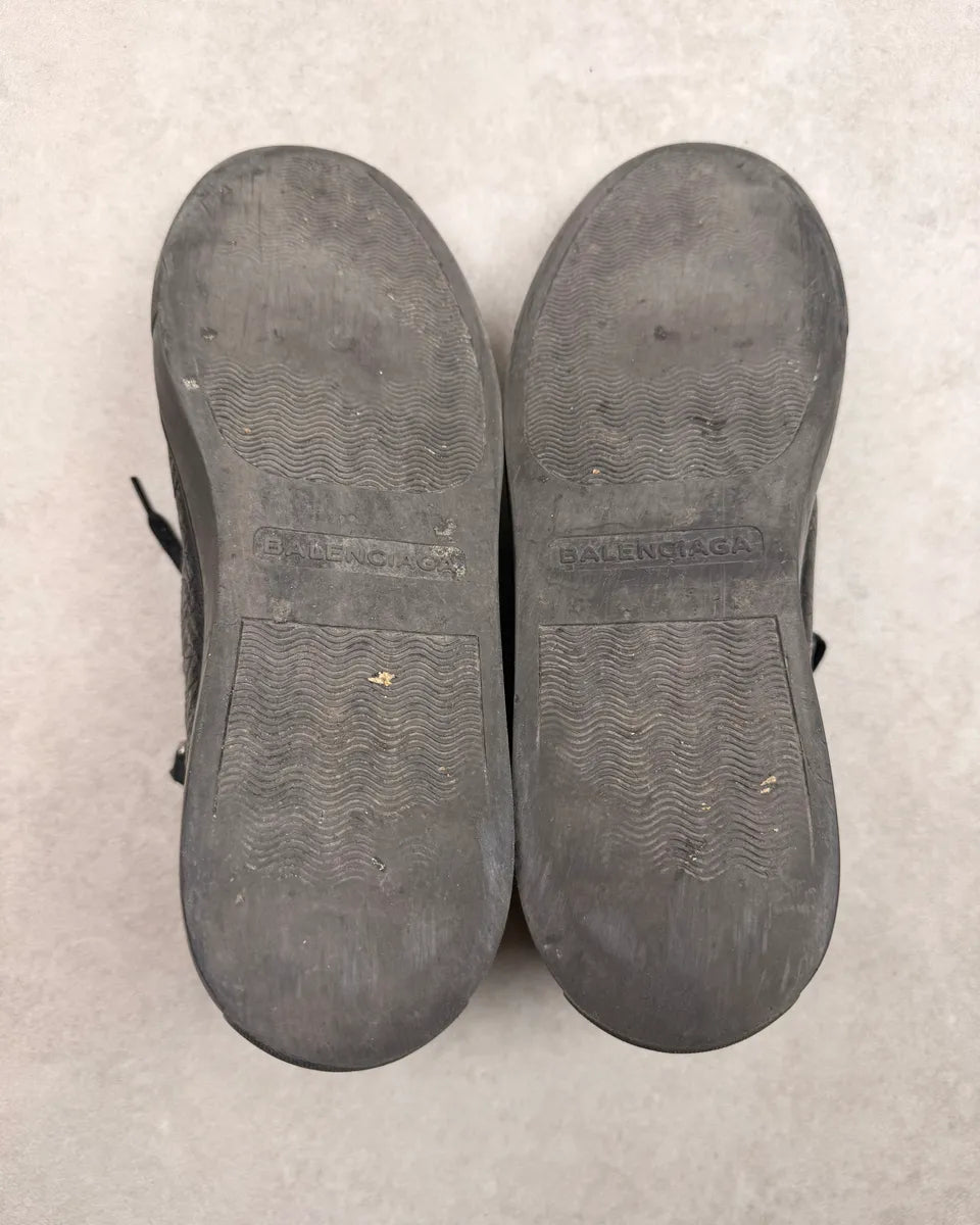 Balenciaga Arena Black Leather High Sneakers cNVjnEK 5