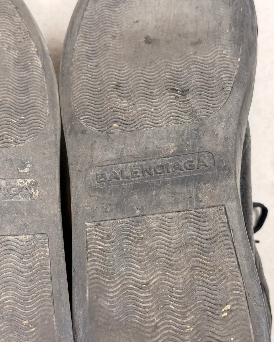 Balenciaga Arena Black Leather High Sneakers cNVjnEK 6