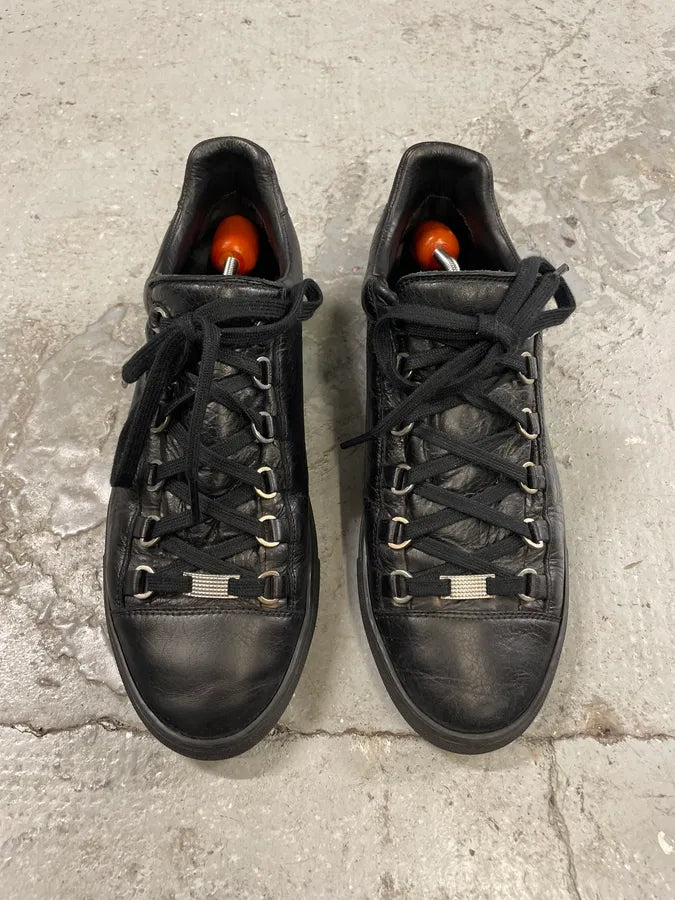 Balenciaga Arena Black Leather Low Shoes – Dolce Vita Hub