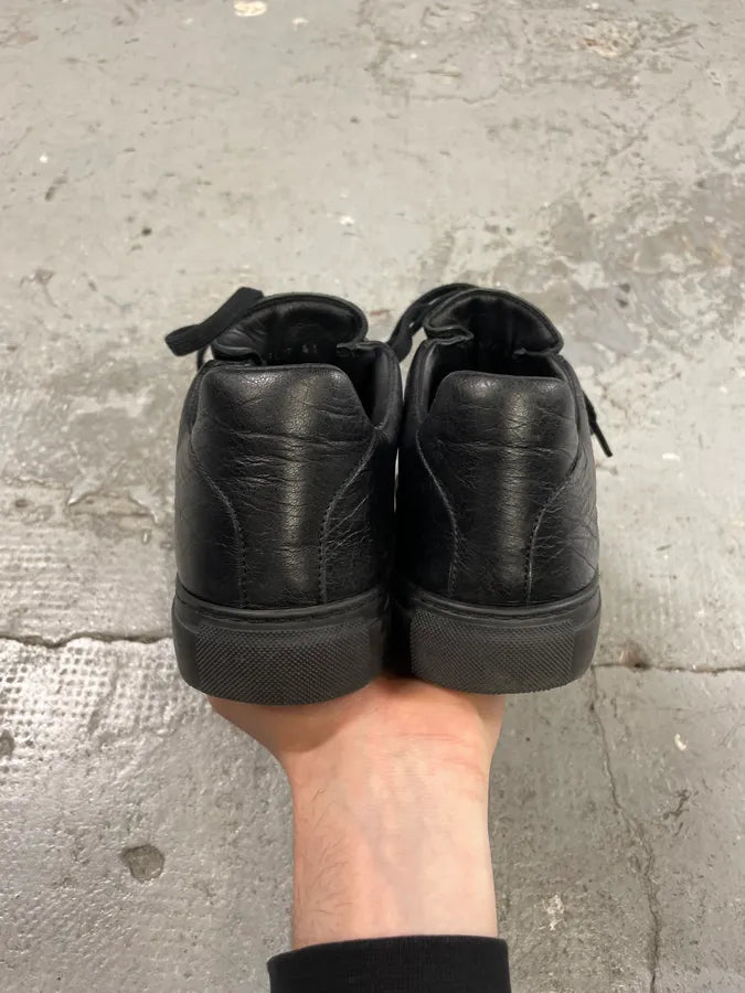 Balenciaga Arena Black Leather Low Shoes (42.5eu/us9) 6