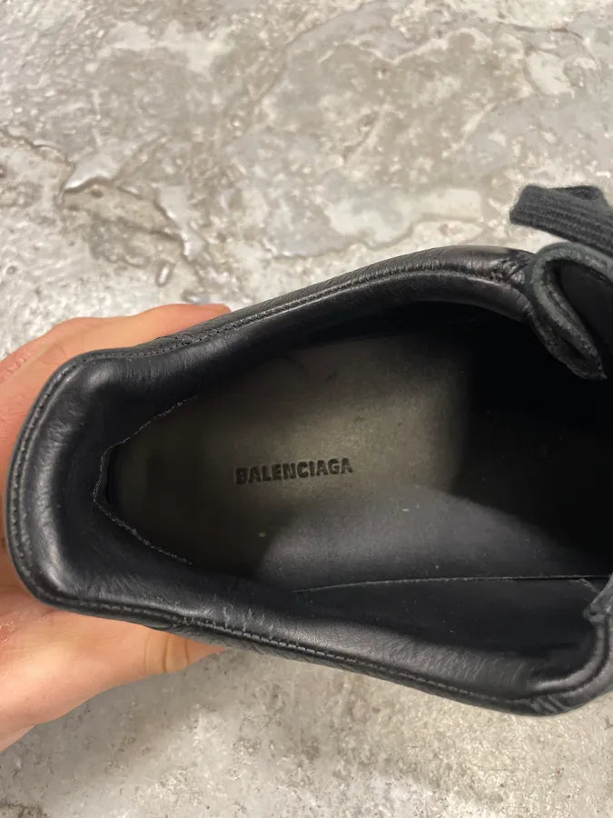 Balenciaga Arena Black Leather Low Shoes (42.5eu/us9) 8