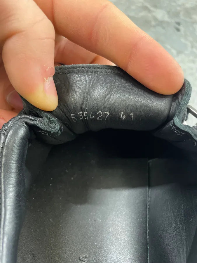 Balenciaga Arena Black Leather Low Shoes (42.5eu/us9) 9
