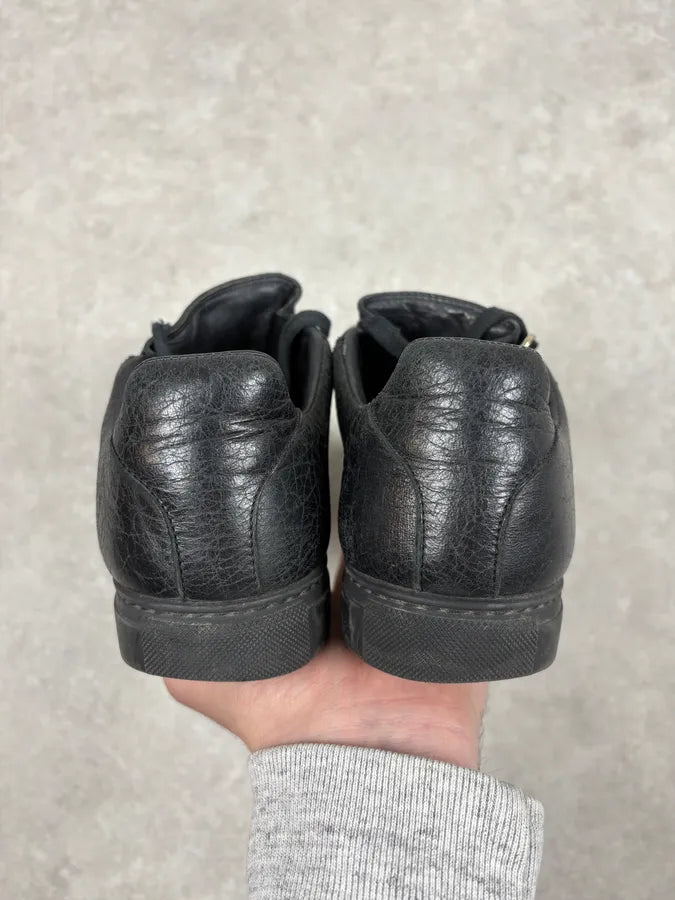 Balenciaga Arena Black Leather Low Sneakers mfxRhhd 6