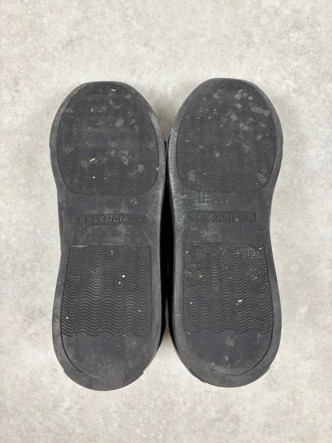 Balenciaga Arena Black Leather Low Sneakers mfxRhhd 7