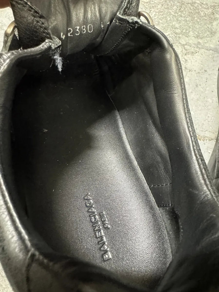 Balenciaga Arena Black Leather Sneakers cvxDTjW 6