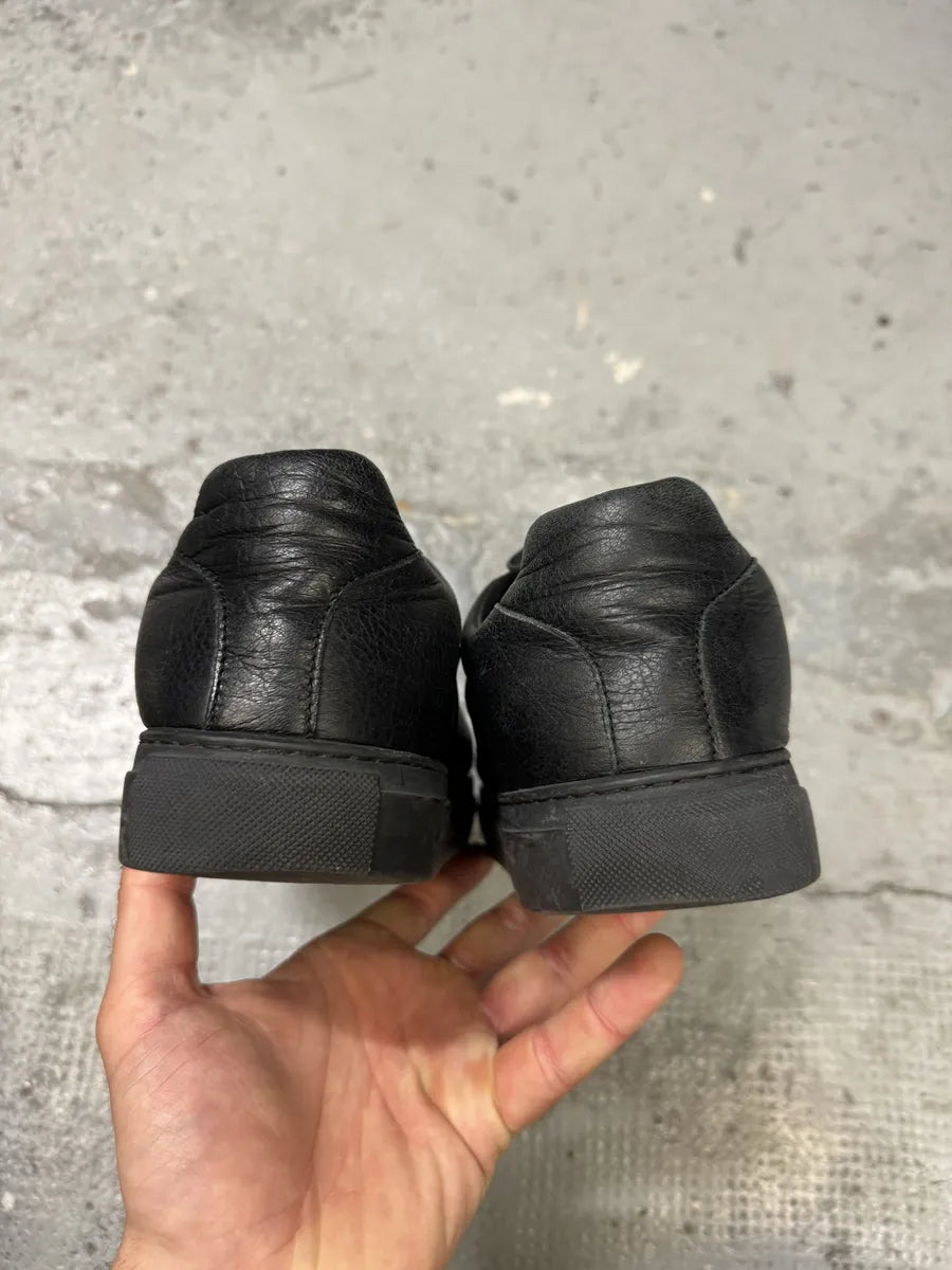 Balenciaga Arena Black Leather Sneakers cvxDTjW 7