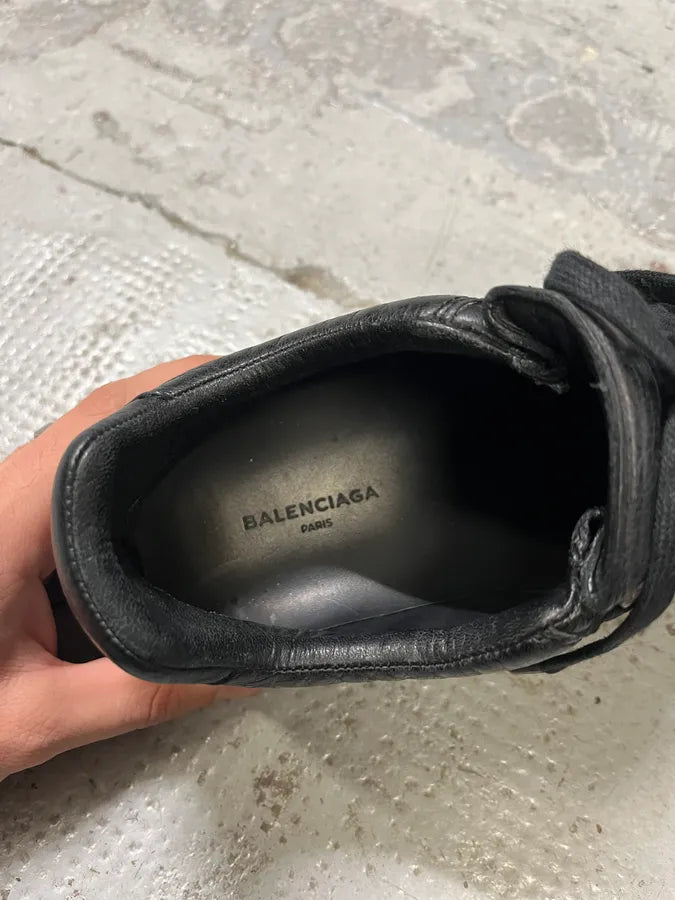 Balenciaga Arena Black Leather Sneakers tsHzrSa 6