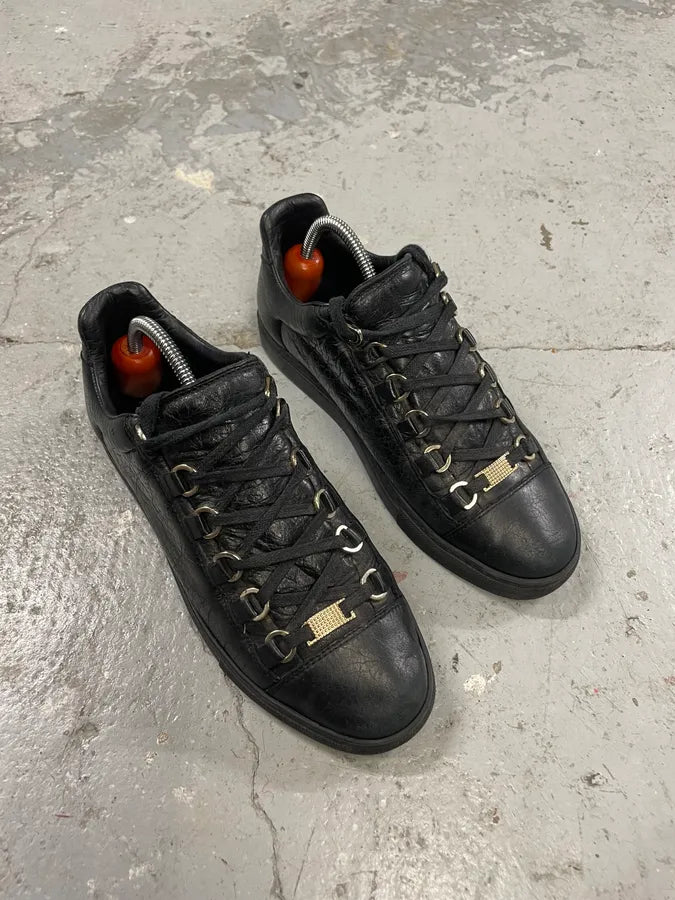 Balenciaga Arena Black Low Leather Gcrvdlz 3