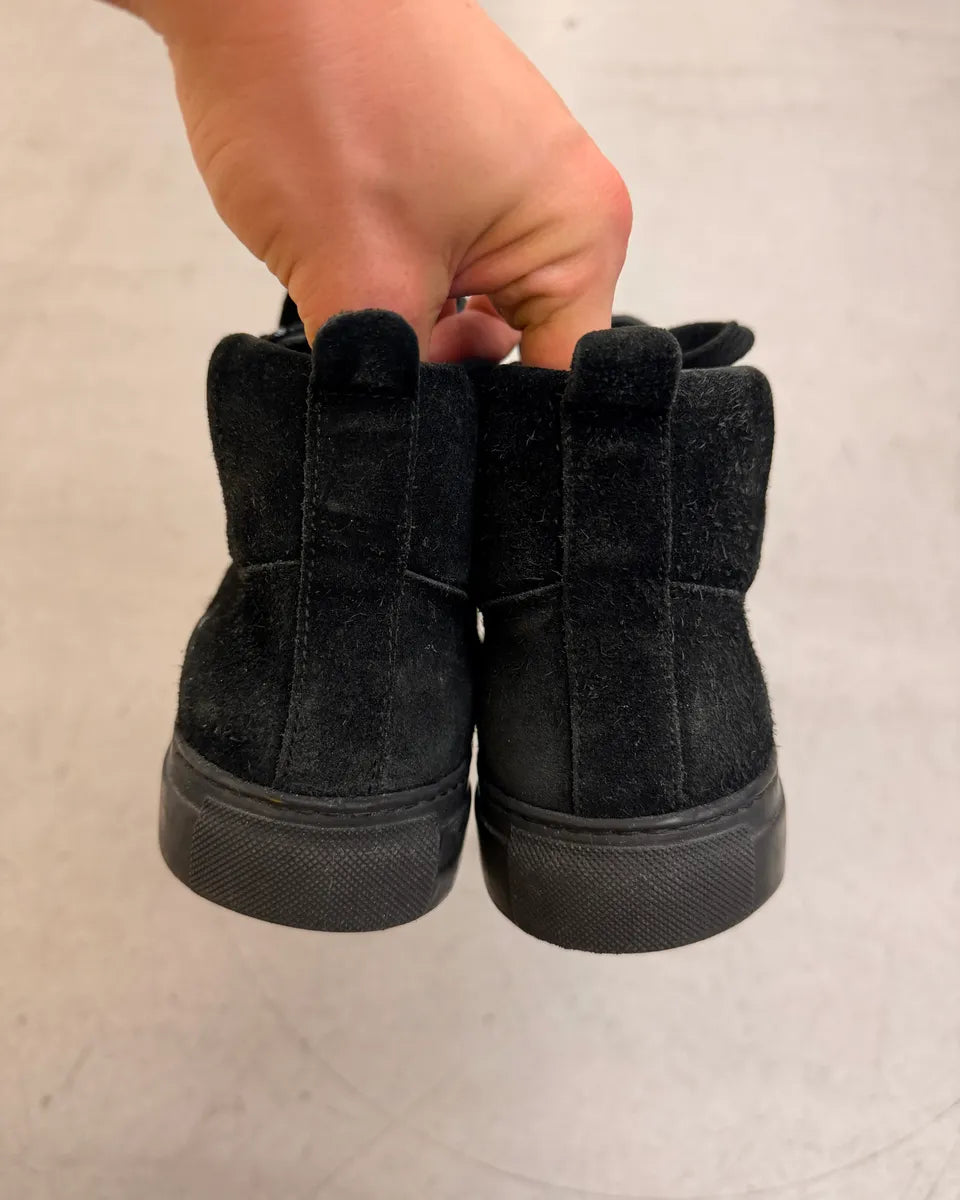 Balenciaga Arena Black Suede High Leather Sneakers avsYehx 8