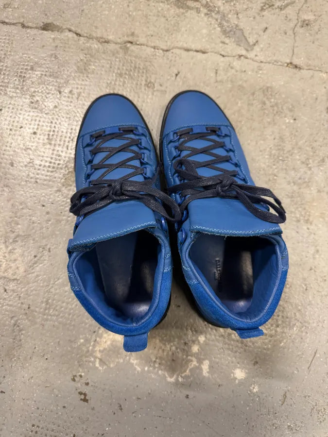 Balenciaga Arena Blue High Leather Shoes (43eu/us9.5) DmFWARU 5