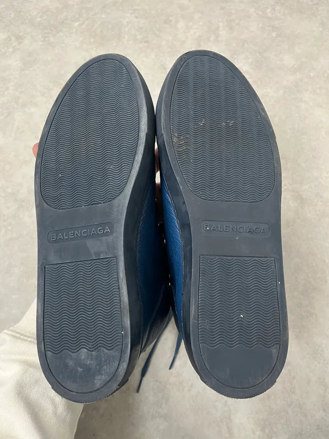 Balenciaga Arena Blue High Leather Sneakers YfhKTob 7