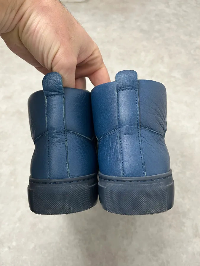 Balenciaga Arena Blue High Leather Sneakers YfhKTob 6