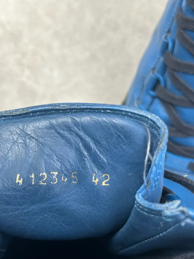Balenciaga Arena Blue Sude Leather High Sneakers vBPvVAI 7