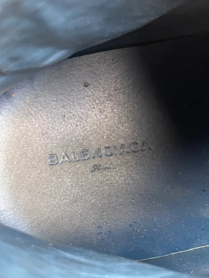 Balenciaga Arena Blue Sude Leather High Sneakers vBPvVAI 8