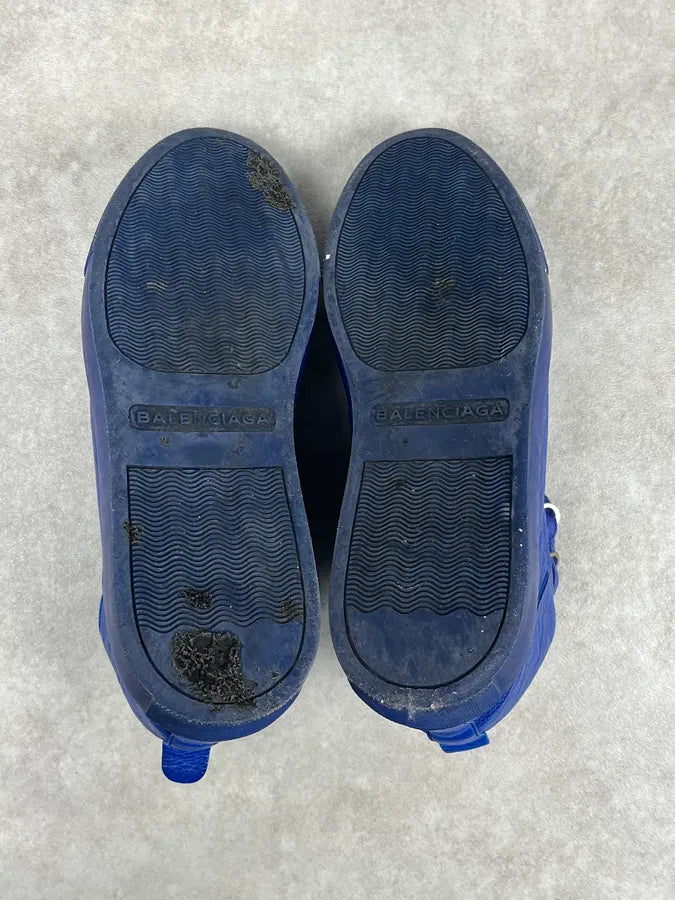 Balenciaga Arena Blue High Leather Sneakers seJEkcS 6