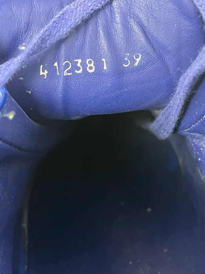 Balenciaga Arena Blue High Leather Sneakers seJEkcS 8