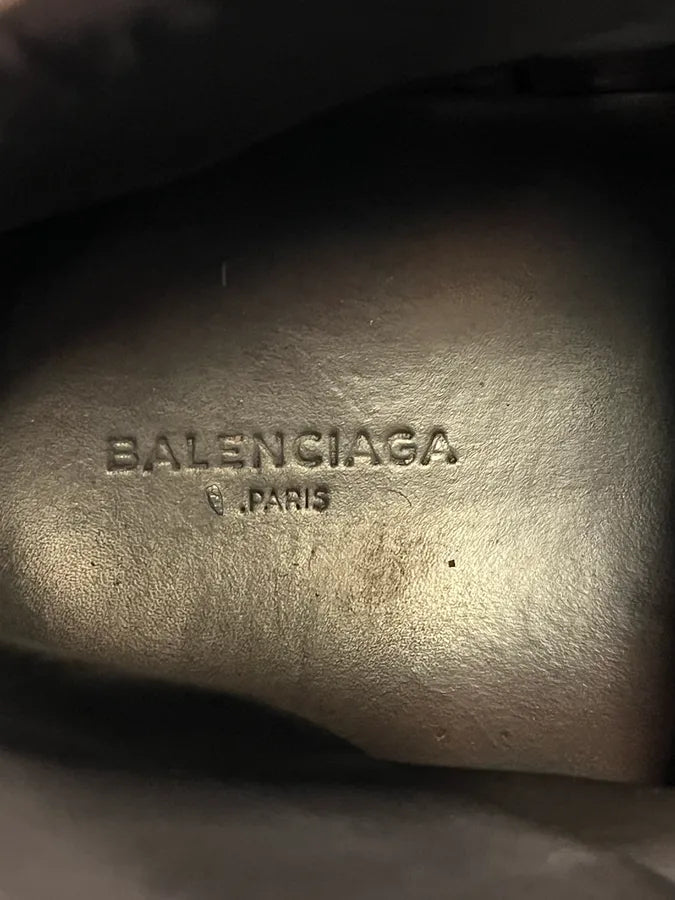 Balenciaga Arena Brown Grained Leather High Sneakers XkmoIBO 10