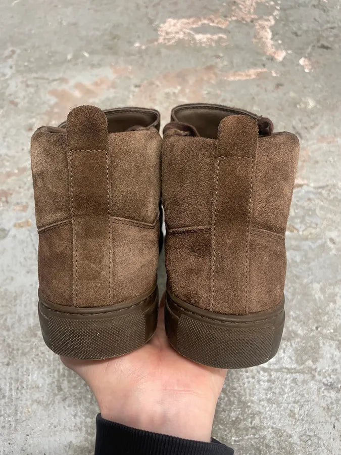 Balenciaga Arena Brown Suede Leather High Sneakers (42.5eu/us9) nWZlNZm 6